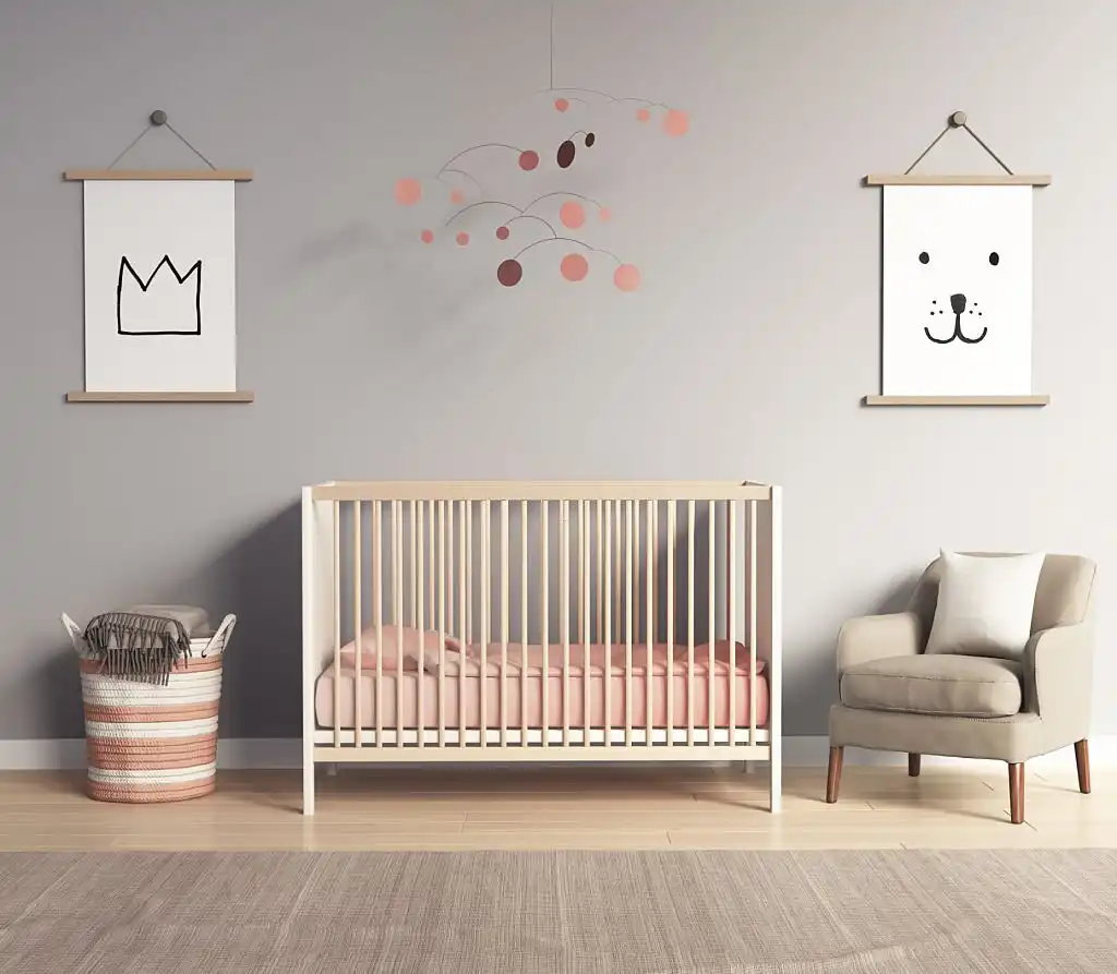 how to arrange nursery furniture in a small room