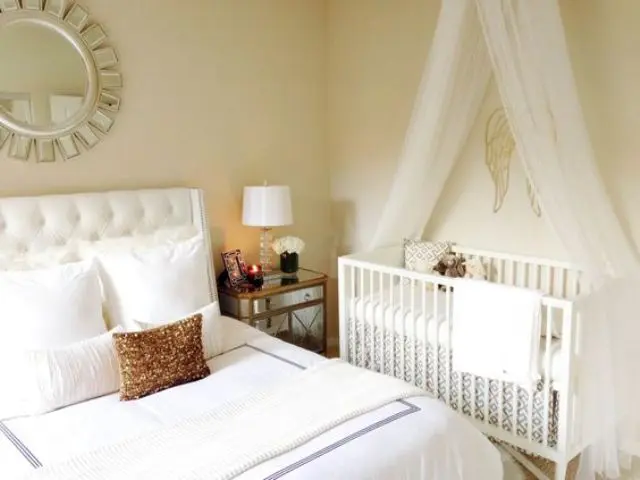 26 ways to successfully combine a master bedroom and nursery