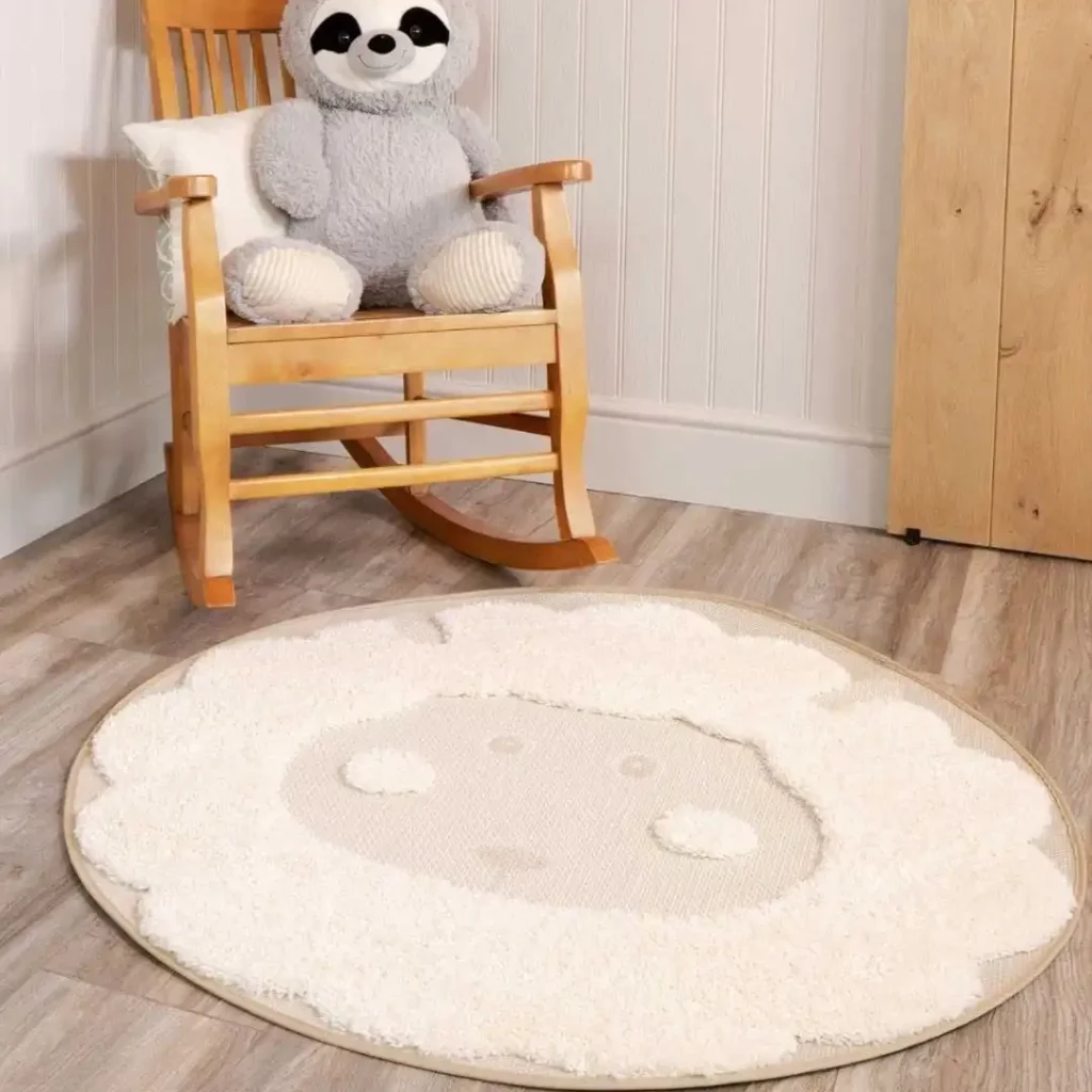 round nursery rugs the neutral choice for your baby's room