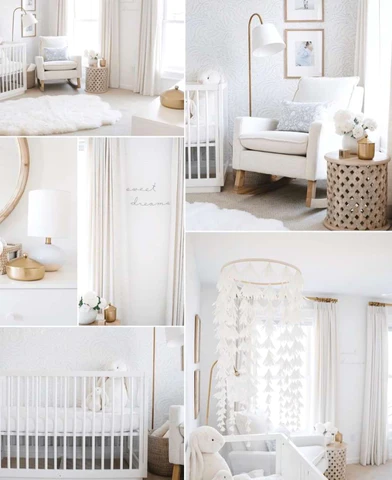 15 striking white nursery ideas