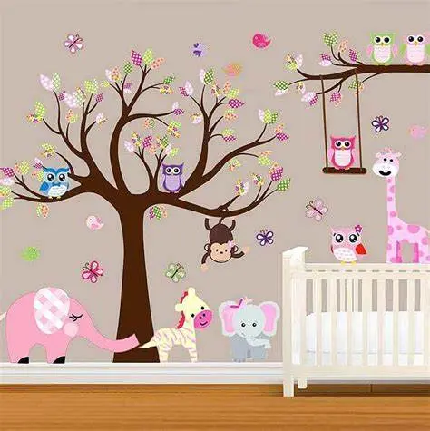 how do you hang wall decor in a nursery